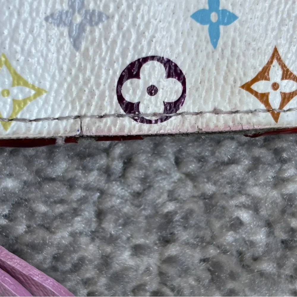 Louis Vuitton Multicolor Murakami Insolite Wallet White Pink - Picture 14 of 16